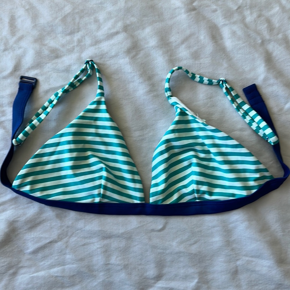 Striped bikini top
